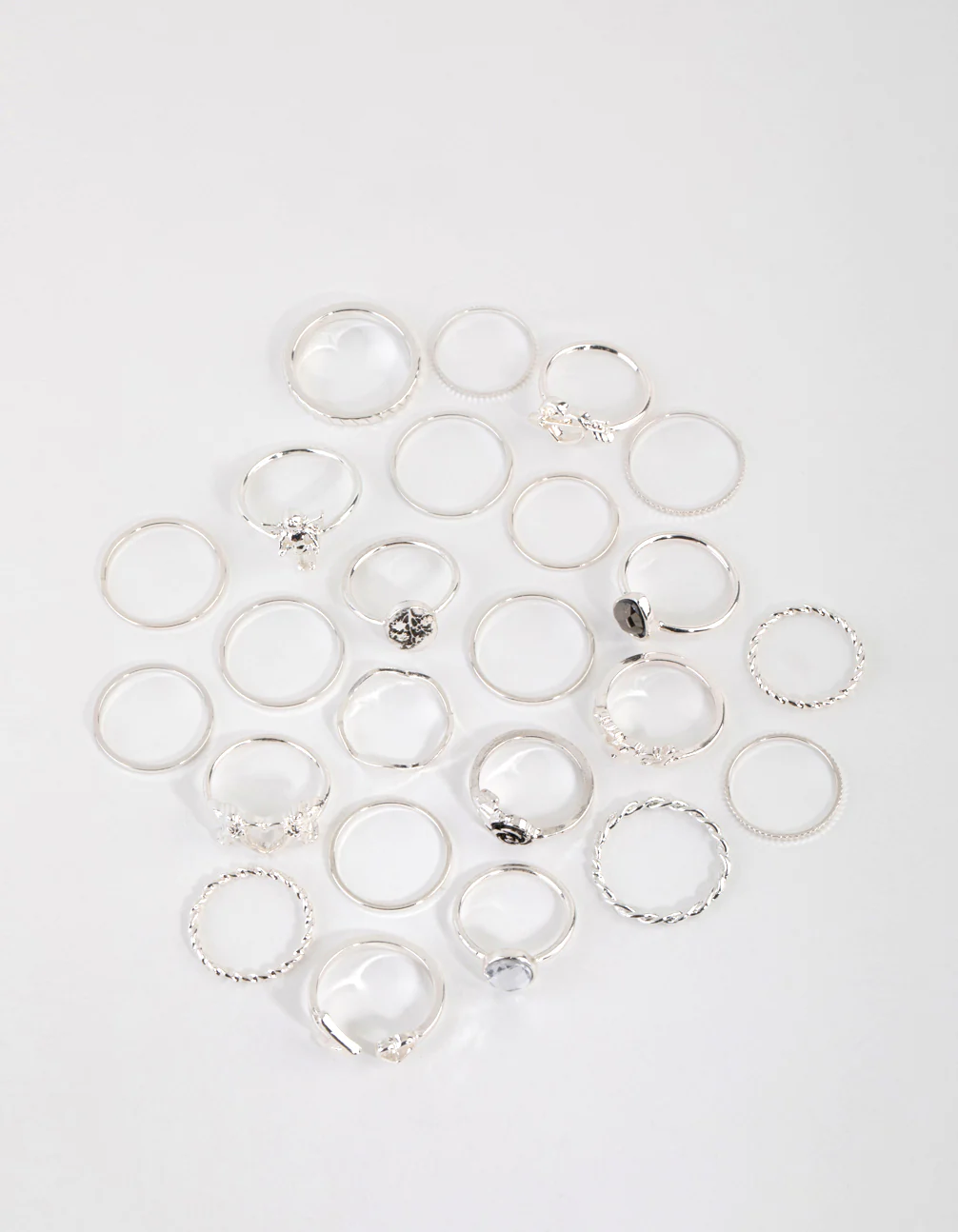 Silver Cupid Ring 24-Pack
