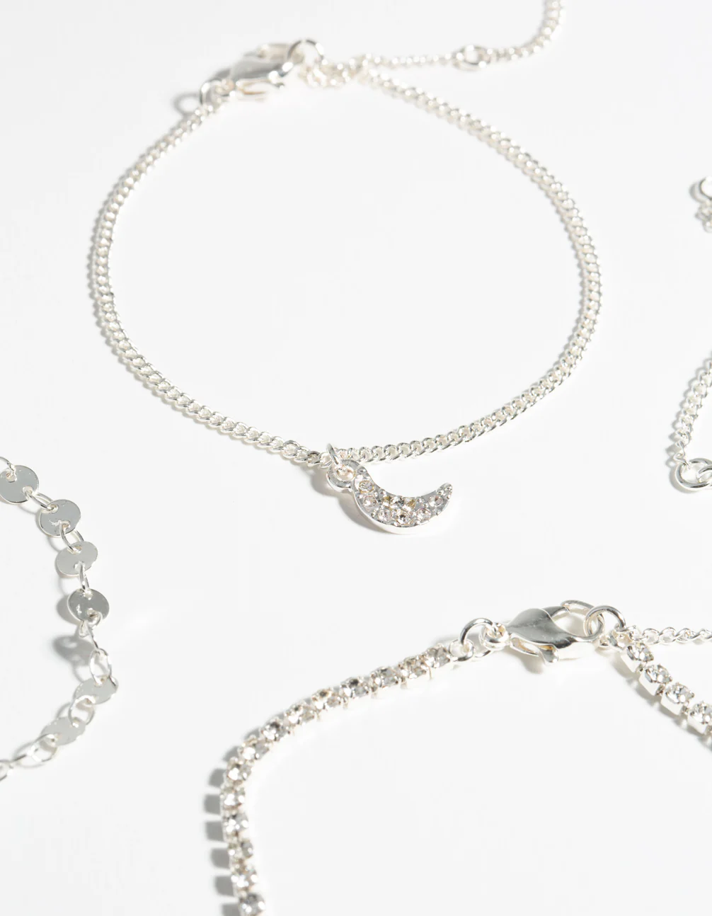 Silver 4-Pack Celestial Charm Bracelet - Image 2