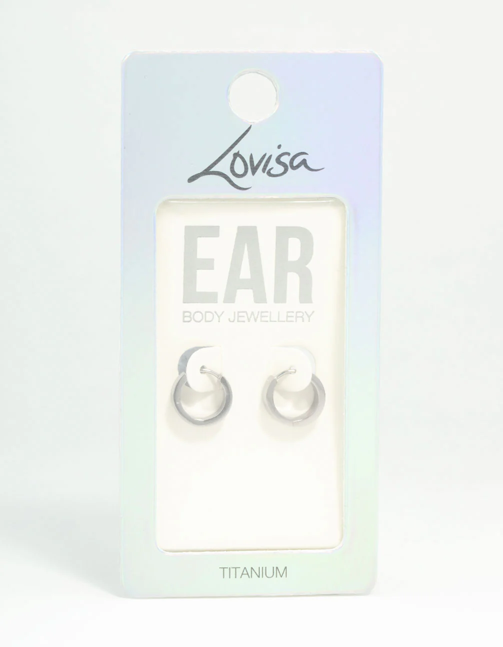 Titanium Classic Flat Hoop Earrings - Image 5