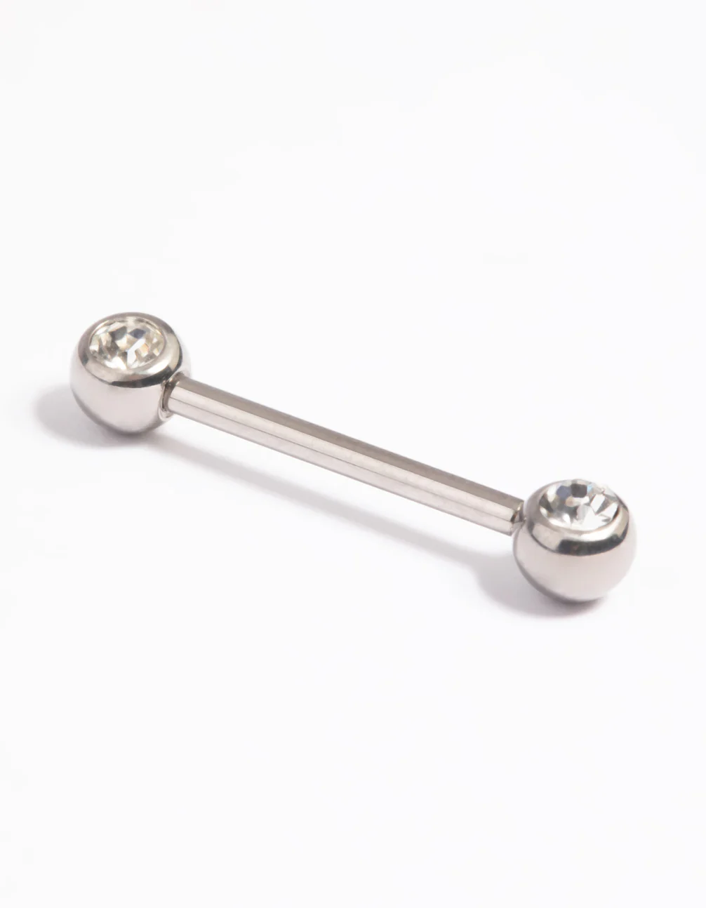 Titanium Crystal Nipple Ring - Image 2