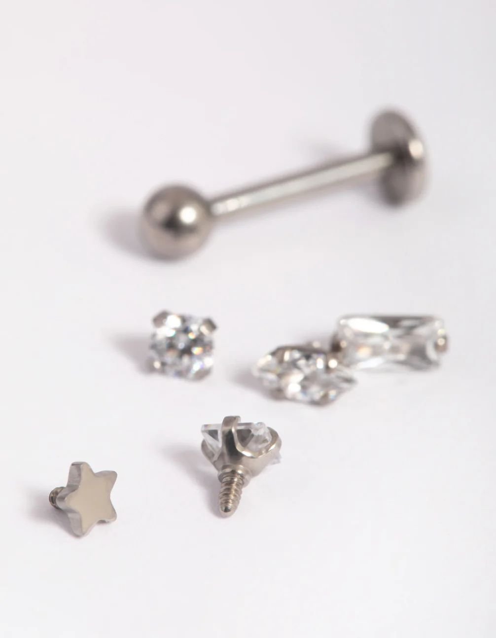 Titanium Cubic Zirconia Flat Backs 6-Pack - Image 3