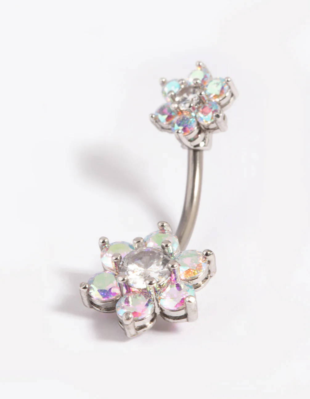 Titanium Double Daisy Belly Ring - Image 2