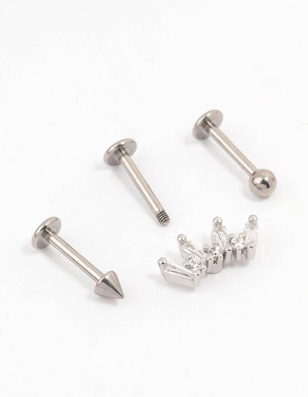 Titanium Marquise And Arrow Flat Back 3-Pack - Image 2