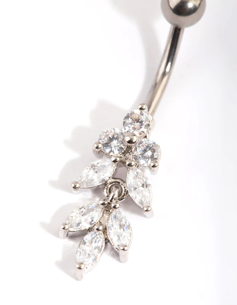 Titanium Marquise Drop Belly Ring - Image 2