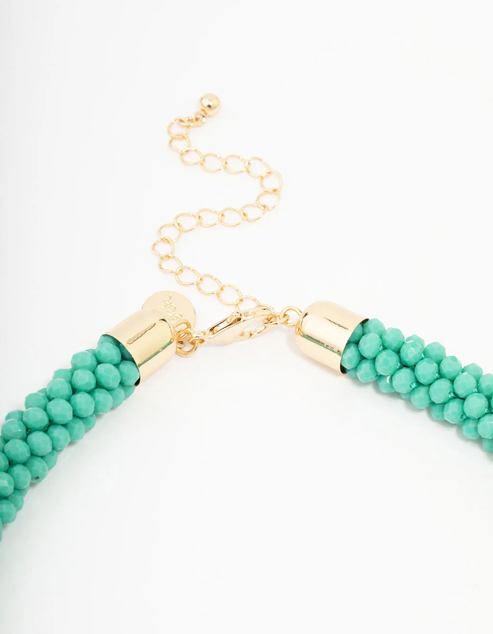 Turquoise Facet Beaded Necklace - Image 3