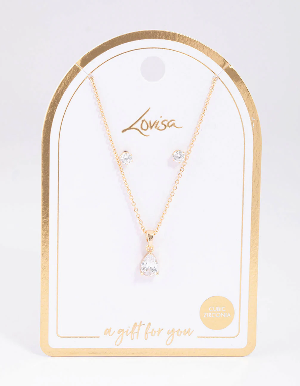 Silver Pearl Drop Necklace & Earring Set - Image 2