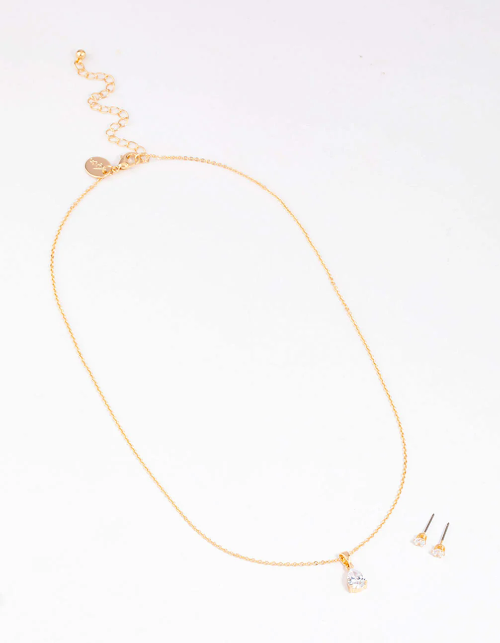 Silver Pearl Drop Necklace & Earring Set - Image 3
