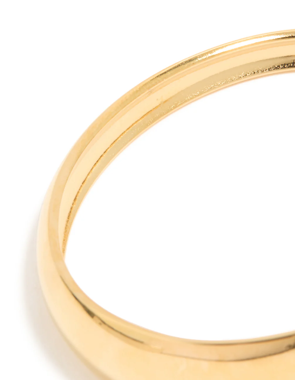 Waterproof Gold Plated Stainless Steel Asymmetrical Wrist Cuff - Image 5
