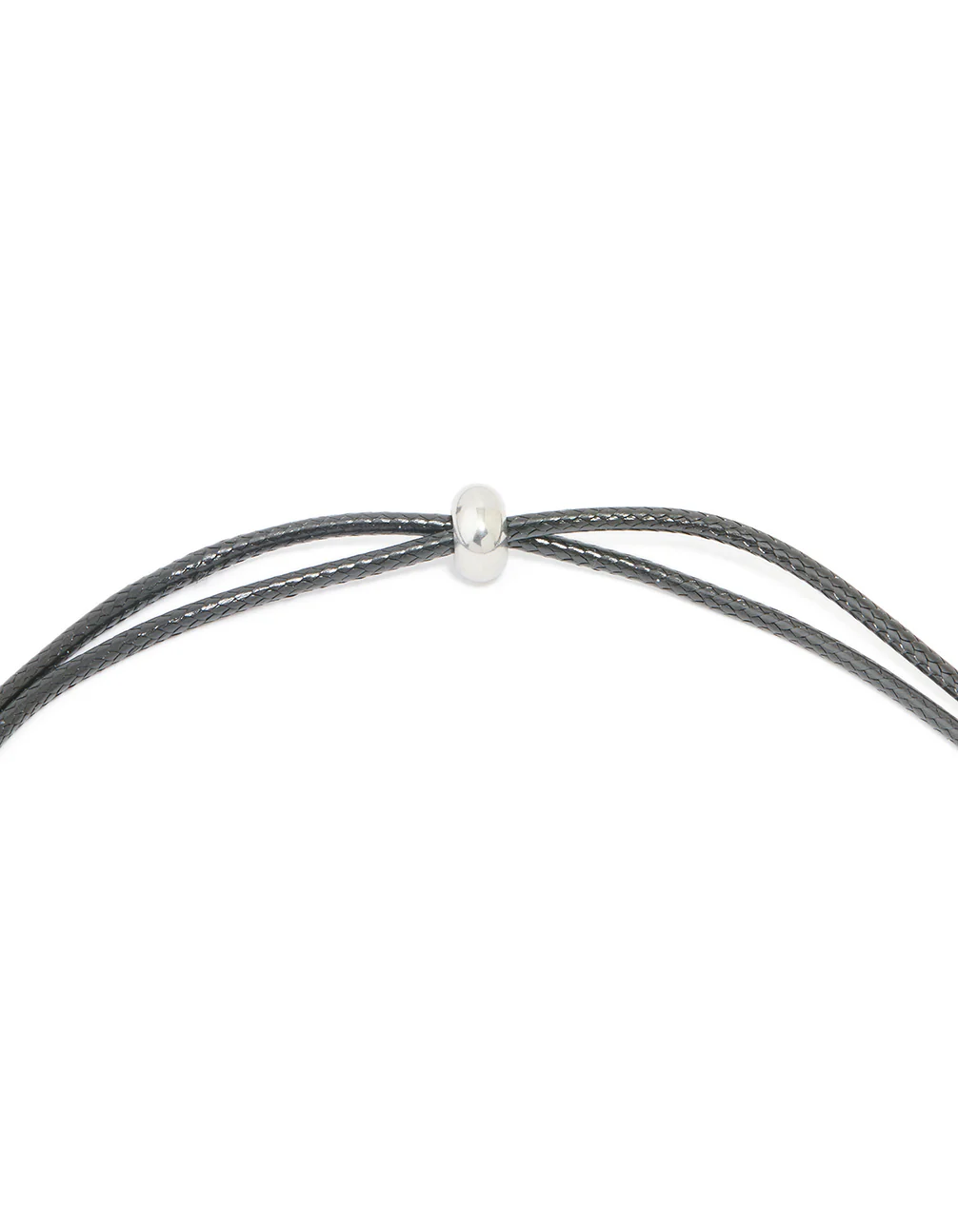 Waterproof  Stainless Steel Large Bubble Letter A Cord Necklace - Image 5