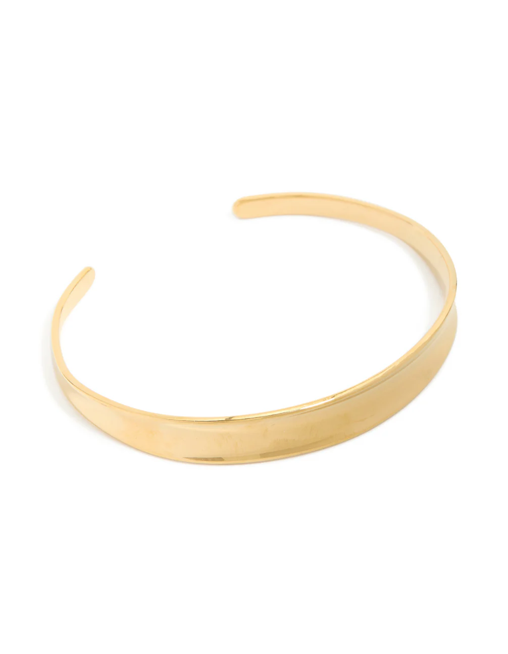 Waterproof Gold Plated Stainless Steel Thin Wrist Cuff - Image 2