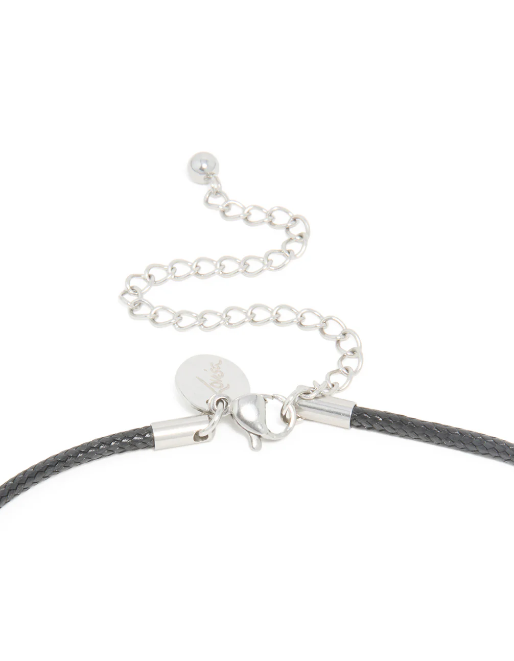 Waterproof Stainless Steel Organic Pendant Cord Necklace - Image 5