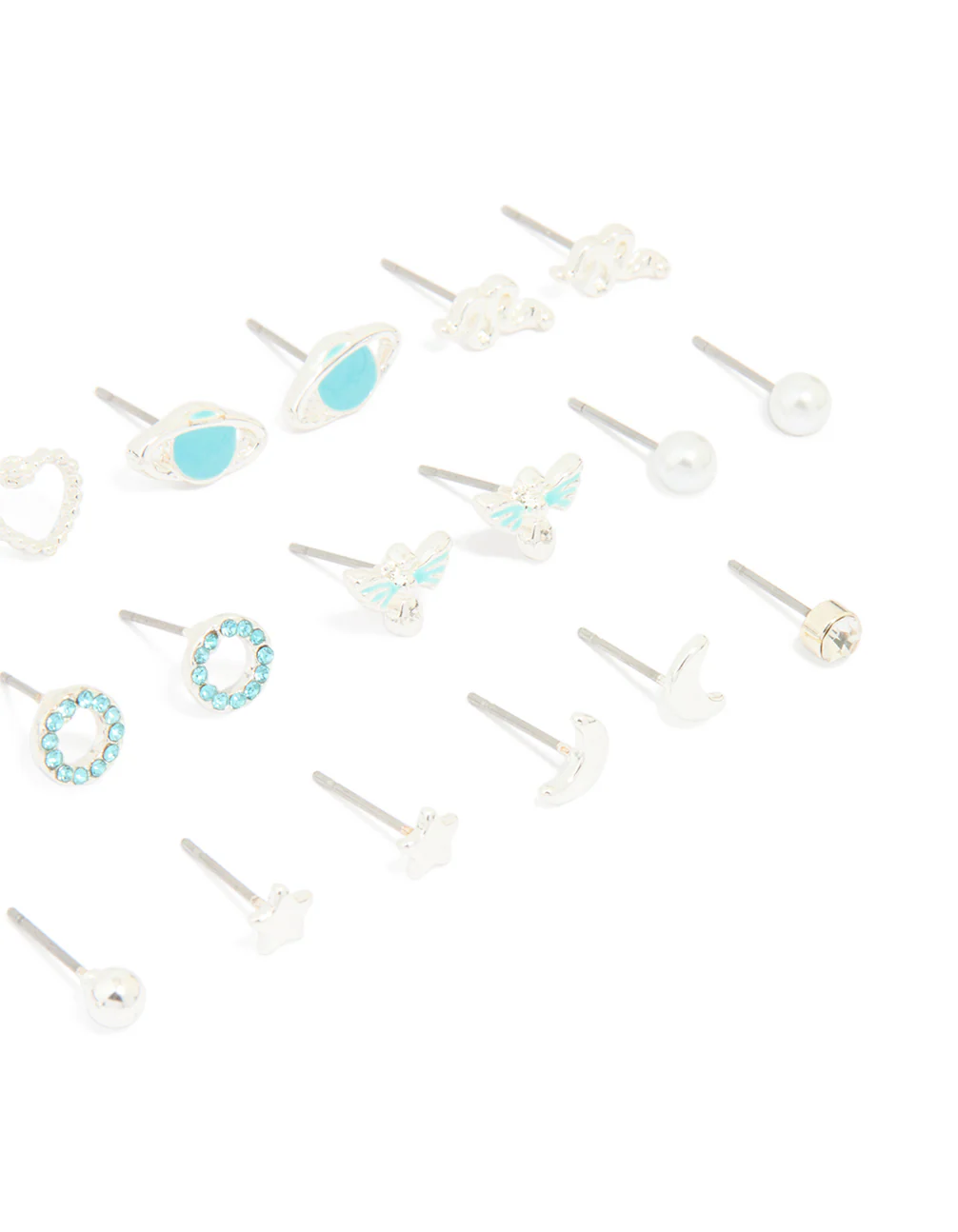 Silver Western Stud Earrings 12-Pack - Image 2