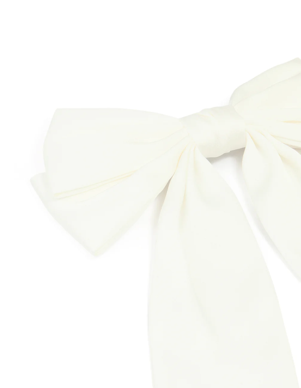 White Medium Bow Clip - Image 2