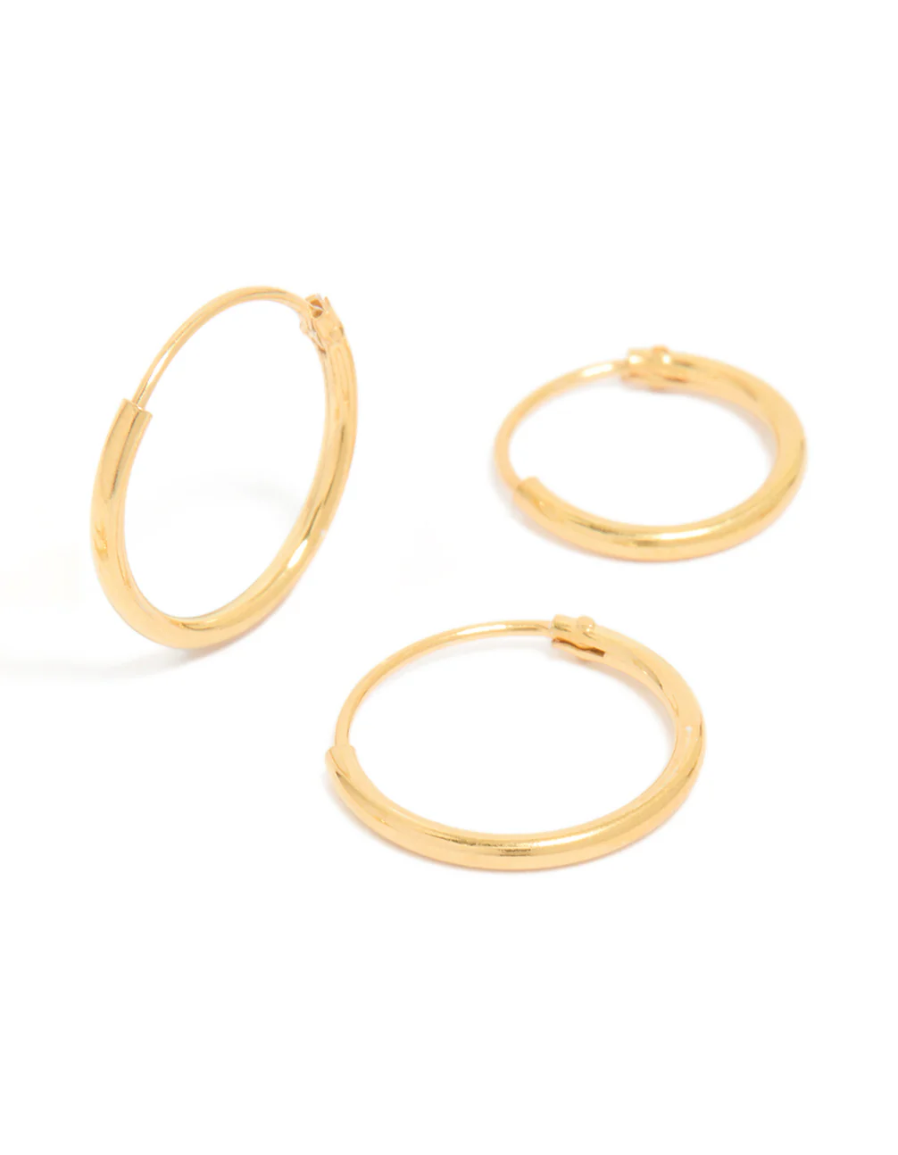 Gold Plated Sterling Silver Stud & Hoop Pack Earring - Image 5