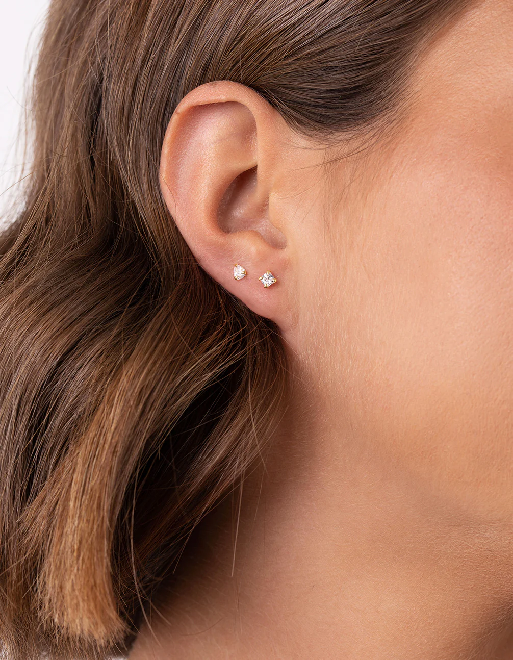 Gold Plated Sterling Silver Cubic Zirconia Mix Earring Pack - Image 2