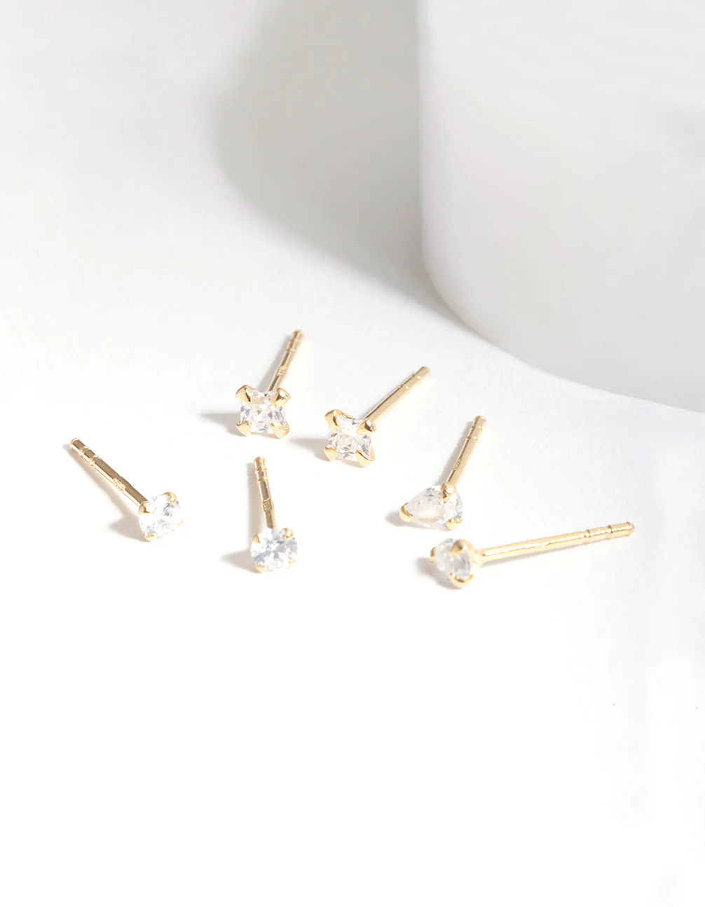 Gold Plated Sterling Silver Cubic Zirconia Mix Earring Pack - Image 5